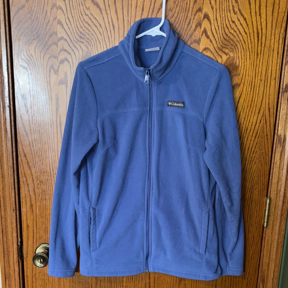 Columbia Soft Blue Full-Zip Fleece